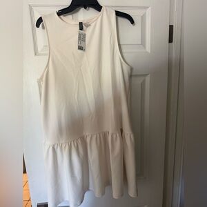 H&M Off-White Sleeveless Dress.  New with tags